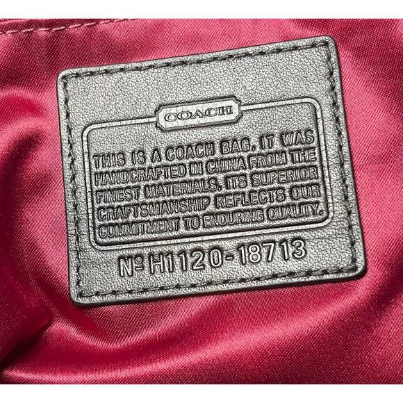 Coach 18713 Poppy Signature Tartan Glam Tote & Matching Wristlet - Picture 11 of 12